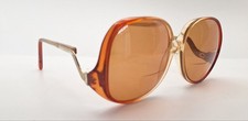 Vintage Rem Gayle Brown Translucent Oval Sunglasses FRAMES ONLY Hong Kong
