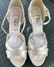 Freed Of London Dance Shoes White Satin Sz 5 Handmade England