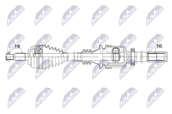 Antriebswelle NTY NPW-RE-260 FüR Renault ScÉNic 2 JM0 Megane Coupé EM0 LM0 BM0-image