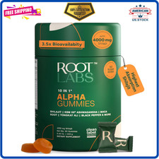 Root Labs 10-1 Alpha Shilajit Gummies  4000mg Shilajit with ShilAbsorb   KS...