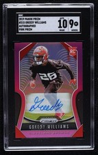 2019 Panini Prizm Rookies Pink Greedy Williams #315 SGC 9 MINT Auto rf2