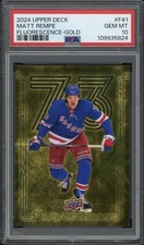 2024 Upper Deck Matt Rempe Rookie Fluorescence Gold /150 #F41 PSA 10 GEM MT