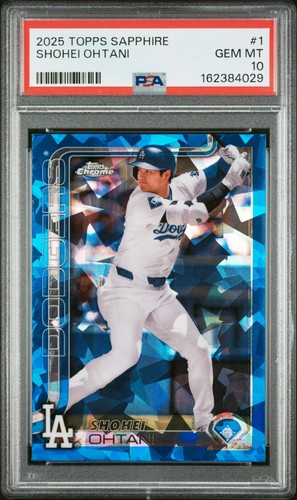 2025 Topps Chrome Sapphire SHOHEI OHTANI #1 PSA 10 GEM MINT