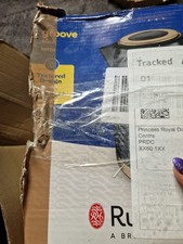Image of Russell Hobbs Groove Black Textured Kettle 1.7L Fast Boil New Damaged Box