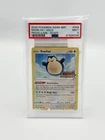 2020 POKEMON SWSH BLACK STAR PROMO PRERELEASE-STAFF #068 SNORLAX-HOLO PSA 9