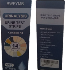 Urine Test Strips for Urinalysis 14 Parameter 125ct EACH 2 PACK 06/28