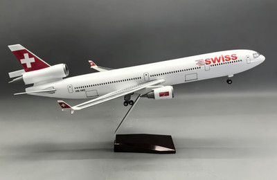 1:130 47CM Swiss McDonnell Douglas MD-11 Airplane Landing Gear Resin Plane Model