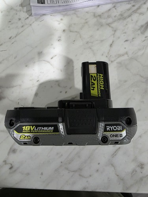#ad Ryobi ONE 18V Lithium Ion High Performance 2Ah Battery Black PBP003 $45.00