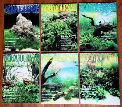 ADA Aqua Design Amano AJ Aqua Journal Set of 6 Books Back Issues 2001s