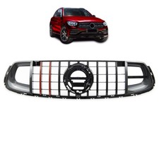 K&uuml;hlergrill Schwarz Rot + Carbon passt f&uuml;r Mercedes GLC X253 Evo Panamericana GT