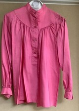 BLUSA USADA YVES SAINT LAURENT RIVE GAUCHE SEDA SHANTUNG ACEPTABLE