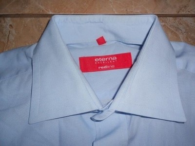 Eterna REDLINE Hemd 40 Hellblau meliert Unifarben #EA0212