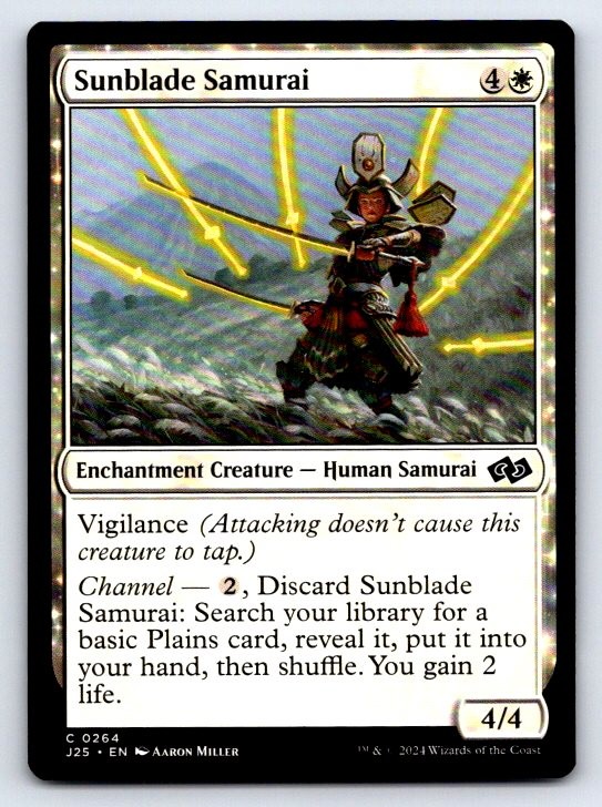 Sunblade Samurai 264 Common Foundations Jumpstart Magic: The Gathering