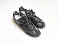 Maison Margiela GAT Sneakers Black Men 12 45 Suede Leather Low Tops Italy