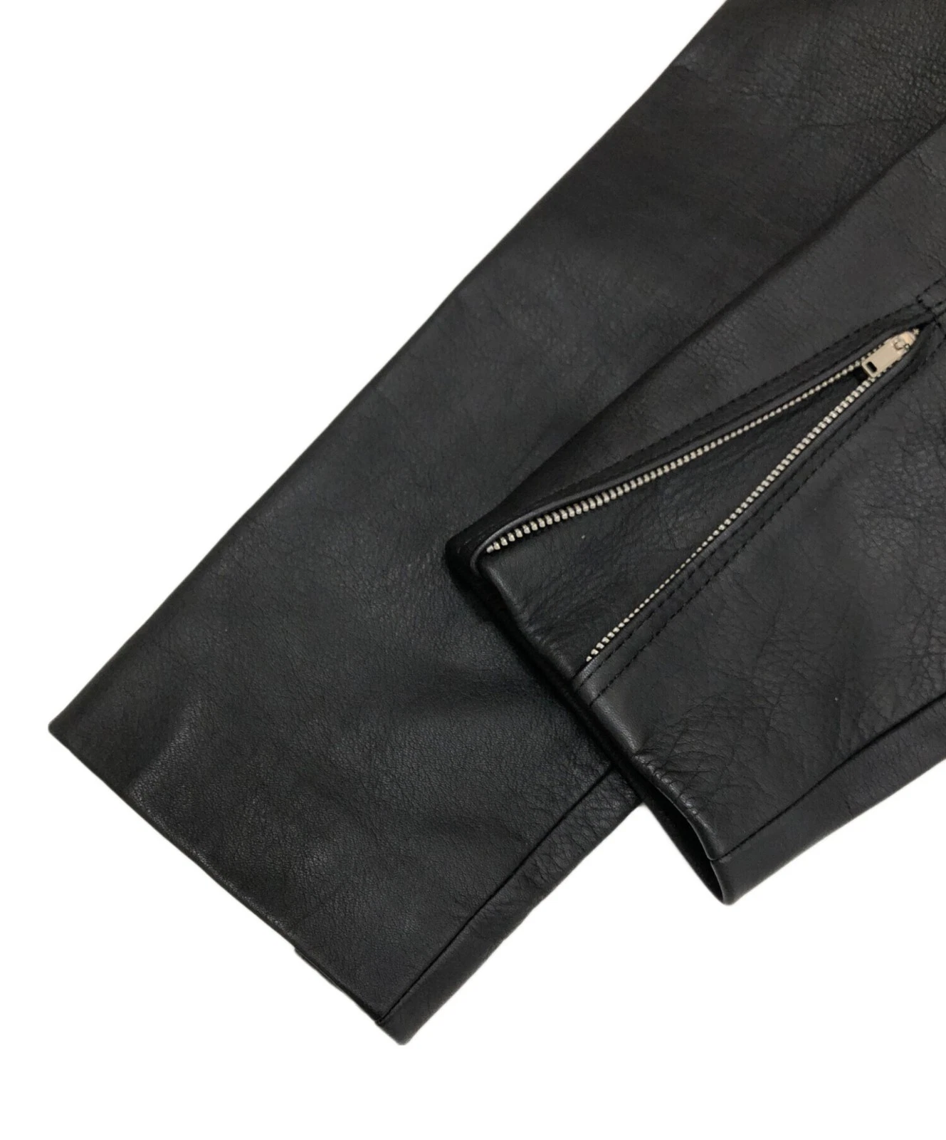 casual leather Leather Jacket Made in Japan Men's Size M Black image 9