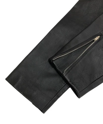 casual leather Leather Jacket Made in Japan Men's Size M Black image 9