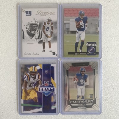 LOT 4X MALIK NABERS RC Rookie 2024 GIANTS Score, Prizm, Donruss, Prestige