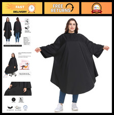 Large Hair Cutting Cape with Sleeves Water-Resistant Barber Salon Cape, Adjust