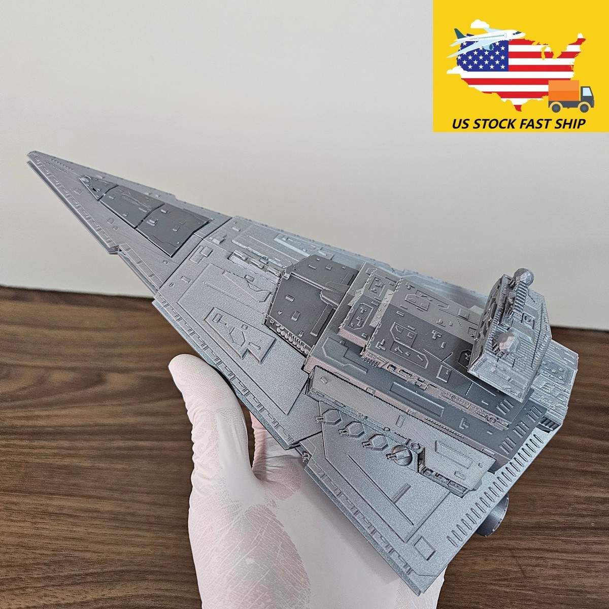 1:6000 Star Wars Imperial II-class Star Destroyer 3D Model L:25cm