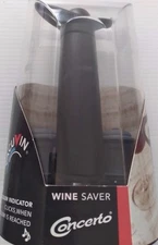 Vacuvin Concerto Wine Saver Vacuum Pump And Two Wine Stoppers Preserve Your Wine