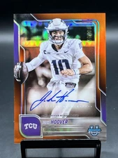 2025 Bowman Chrome University Josh Hoover #BCA-JHO Prospect Auto Orange /25