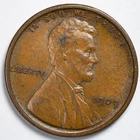 1909 VDB Lincoln Wheat Penny Cent AU - Almost Uncirculated