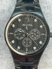 Bulova 98D173 Classic Multifunction Black Dial Men's Watch