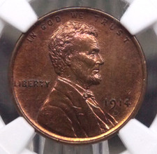 1914-D LINCOLN CENT WHEAT PENNY 1c