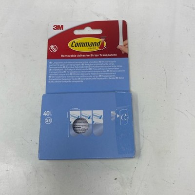 3M Command Mini Clear Refill Strips XS 13x30mm (20-Pack)