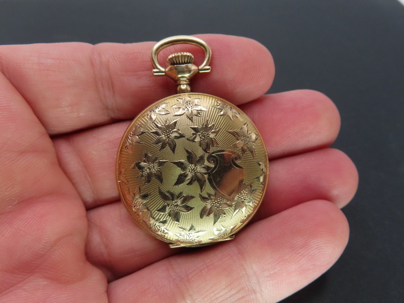 1903 Waltham Seaside Pocket Watch, 7j 0s, 20-year Gold Filled Hunting, Repair