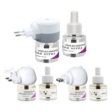 Cat Calming Pheromone Diffuser Kit Pets Plug-In 30 Days  48ml Refill