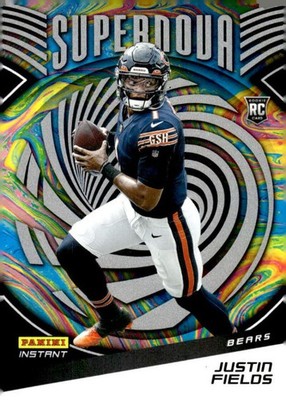 Justin Fields RC 2021 Panini Instant Supernova #S5 ROOKIE Bears NFL  ID:162636