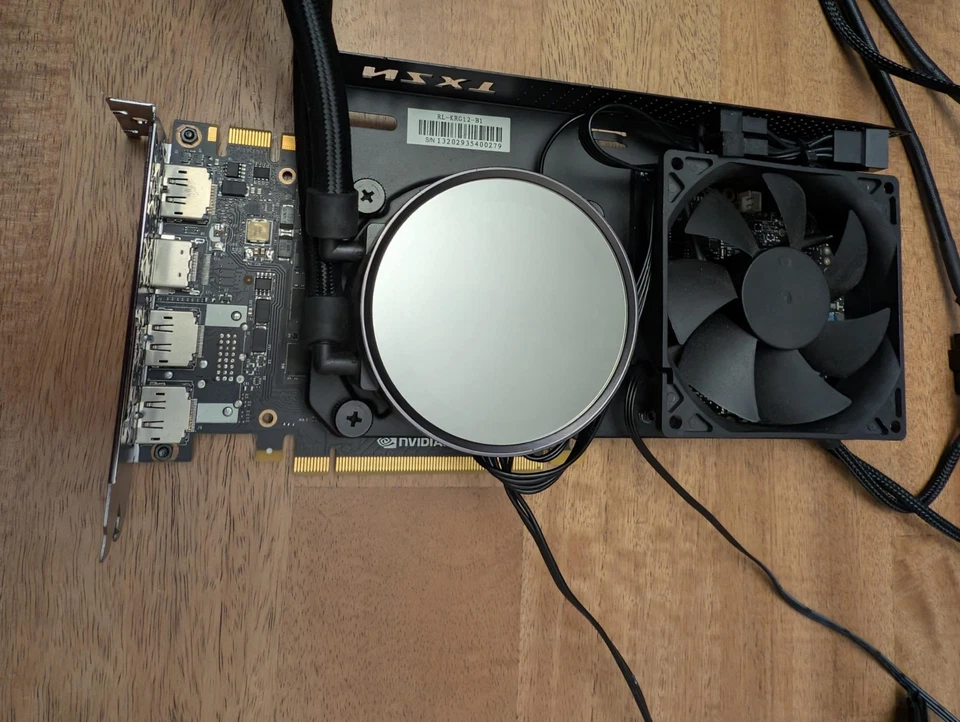 NVIDIA GeForce GTX 1080 Ti Founders Edition With Nzxt Kraken G12 And 240mm AIO - Image 3 of 4