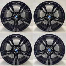 BMW X5 X6 19” 467M Alloy Wheel Set Refurbished Gloss Black F15 F16 E70 Genuine