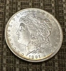 New Listing1891-O Morgan Silver Dollar BU - Lustrous White Coin