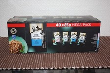 SHEBA FINE FLAKES FISH SELECTION IN JELLY - 40 x 85g POUCHES - POST FREE CHEAP 4.70 per kilo
