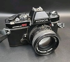 Konica AutoReflex TC 35MM Camera Hexanon With 50 MM Lens Japan Untested 