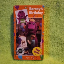 Barney's Birthday (VHS, 1992) The Lyons Group Barney & Friends PBS Kids Tape 