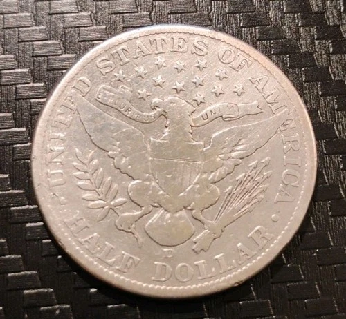 1912 D BARBER HALF DOLLAR - US COLLECTIBLE COIN 90% SILVER