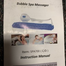 Electric Bathtub Bubble Massage Mat Portable Massager SPA700 C Spa Remote Cont