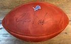 Barry Sanders HOF’R Autographed Game-Used Detroit Lions Football JSA Auto COA
