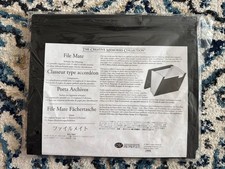 Creative Memories File Mate Accordion Organizer Paper Storage Black 13 x 11 New
