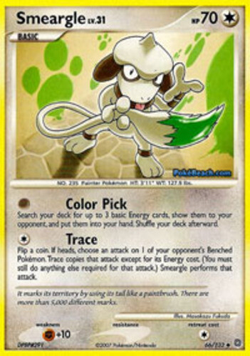 Pokemon - Smeargle - 66/132 - Uncommon - Secret Wonders - NM