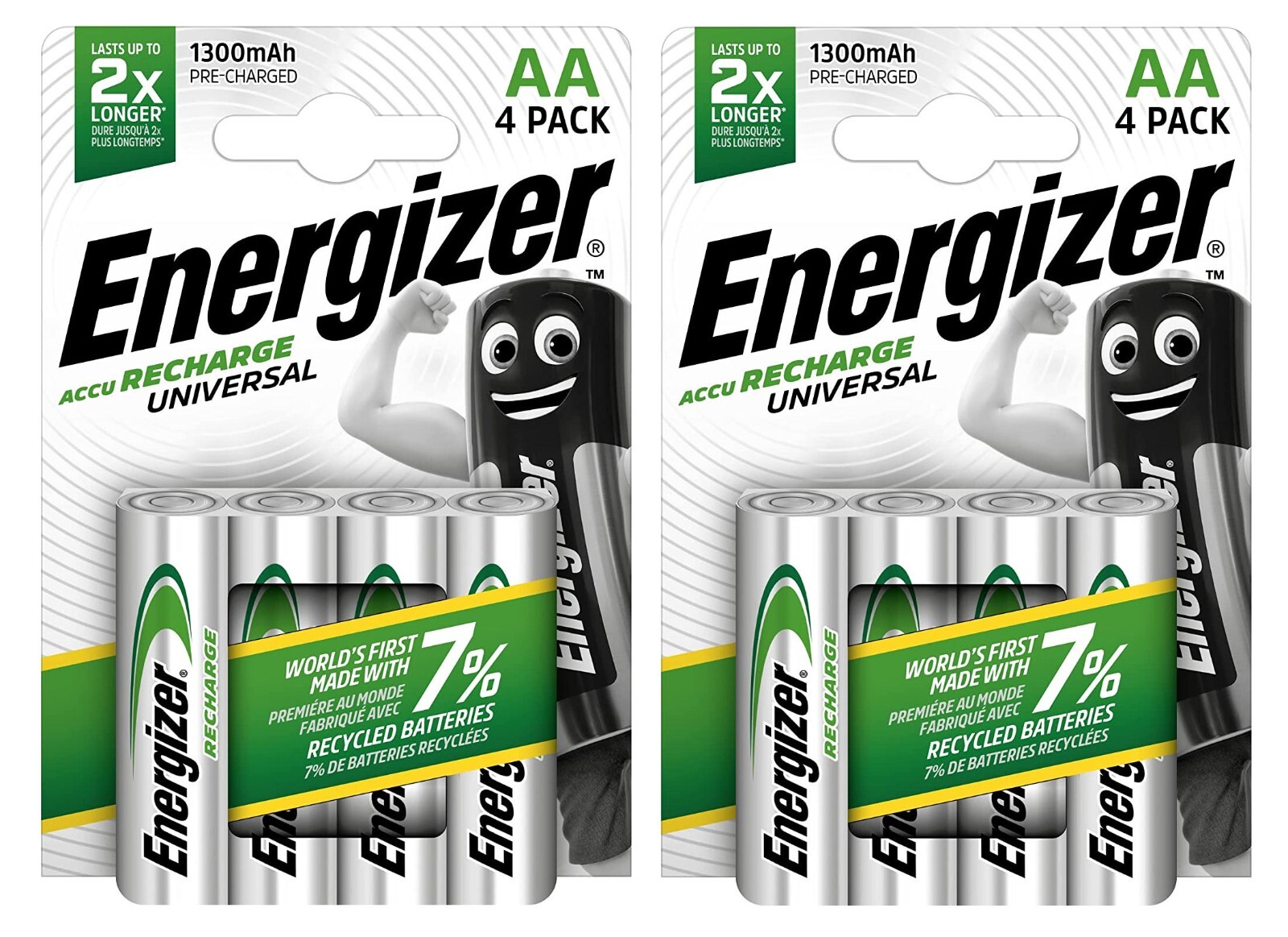 Energizer® S625 Recharge Universal Aa Batteries 1300 Mah (Pack 4) - Image 10