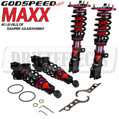 FOR TOYOTA MATRIX 2003-08 E120/E130 GODSPEED MAXX COILOVERS SUSPENSION CAMBER PL