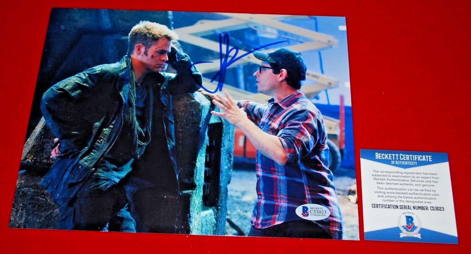 JJ ABRAMS Autographed Signed director STAR WARS the force awakens 8x10 beckett COA 3 