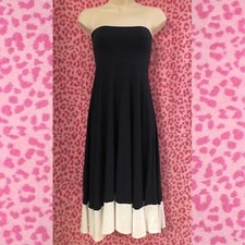 ANN TAYLOR Sanur Navy Convertible DRESS size S 