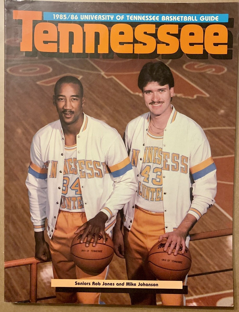 1985 / 86 - Tennessee Vols Basketball Yearbook - Rob Jones - Mike