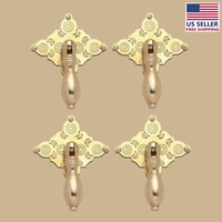 4 Cabinet Pulls Bright Solid Brass Diamond Drop 3 1/8 | Renovator's Supply on sale 4 Cabinet Pulls Bright Solid Brass Diamond Drop 3 1/8 | Renovator's Supply on sale