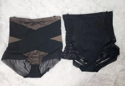 Honeylove  Lot of 2 Shapewear Bottoms 1 Queen Brief 1 Super power Brief Black 3X